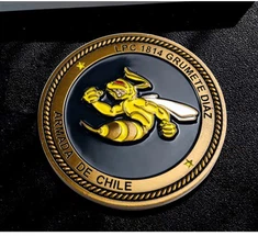 3D ڈیزائن 40 ویں سالگرہ سووینئر میٹل کوائن